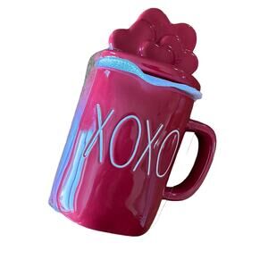 Rae Dunn | NWT XOXO Valentines Mug With Lid Coffee Tea Fall Summer Cozy